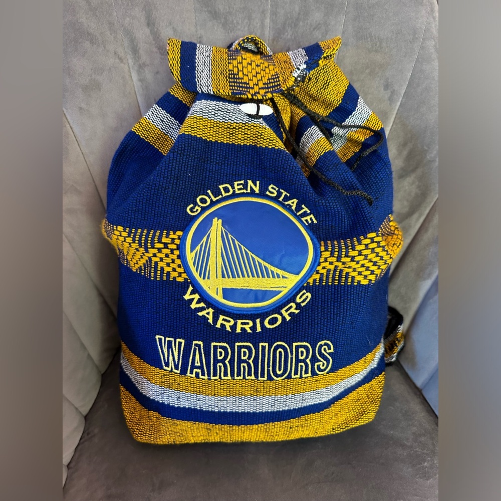 Golden State Warriors Woven Backpack NEW